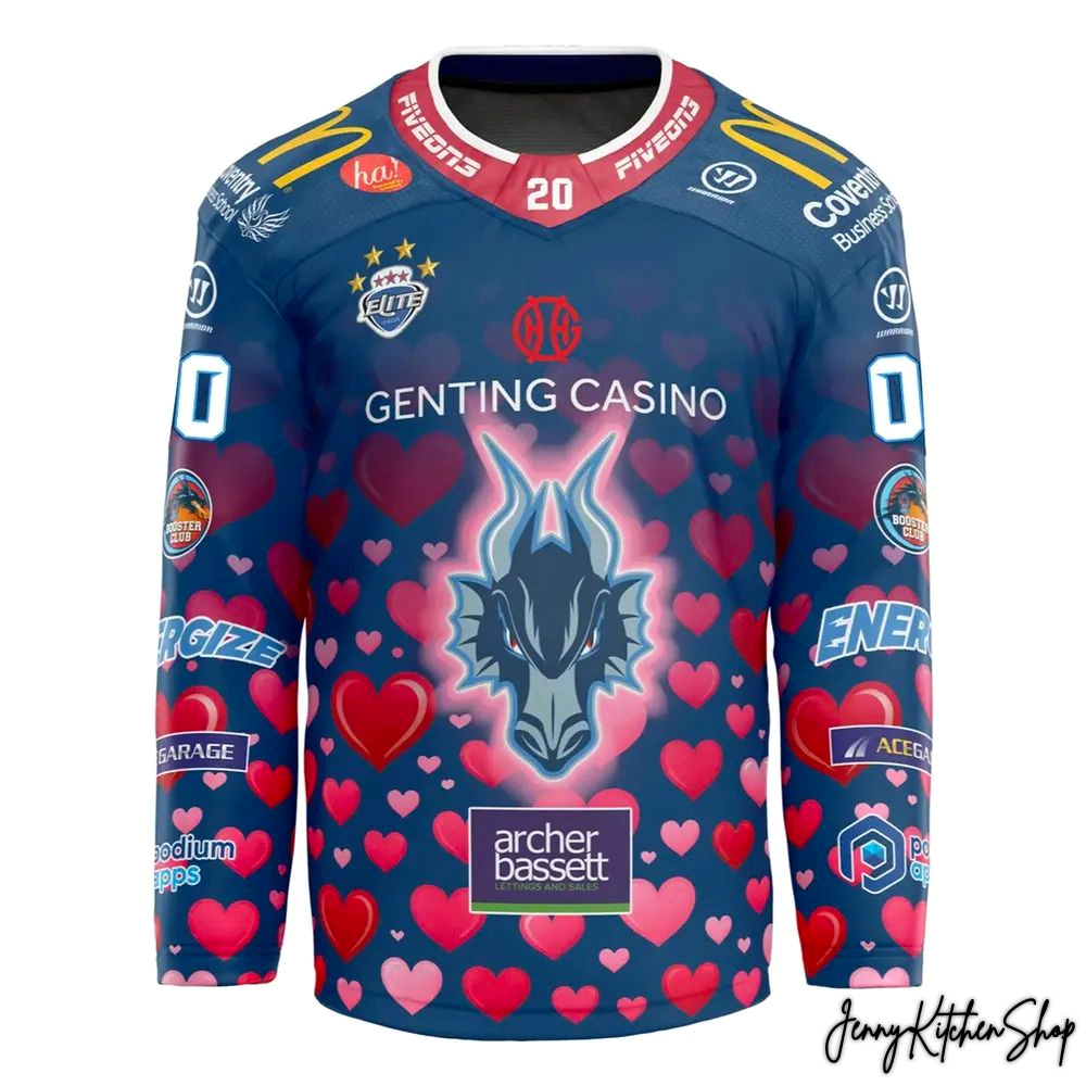 Coventry Blaze 2026 Valentine Special Hockey Jersey