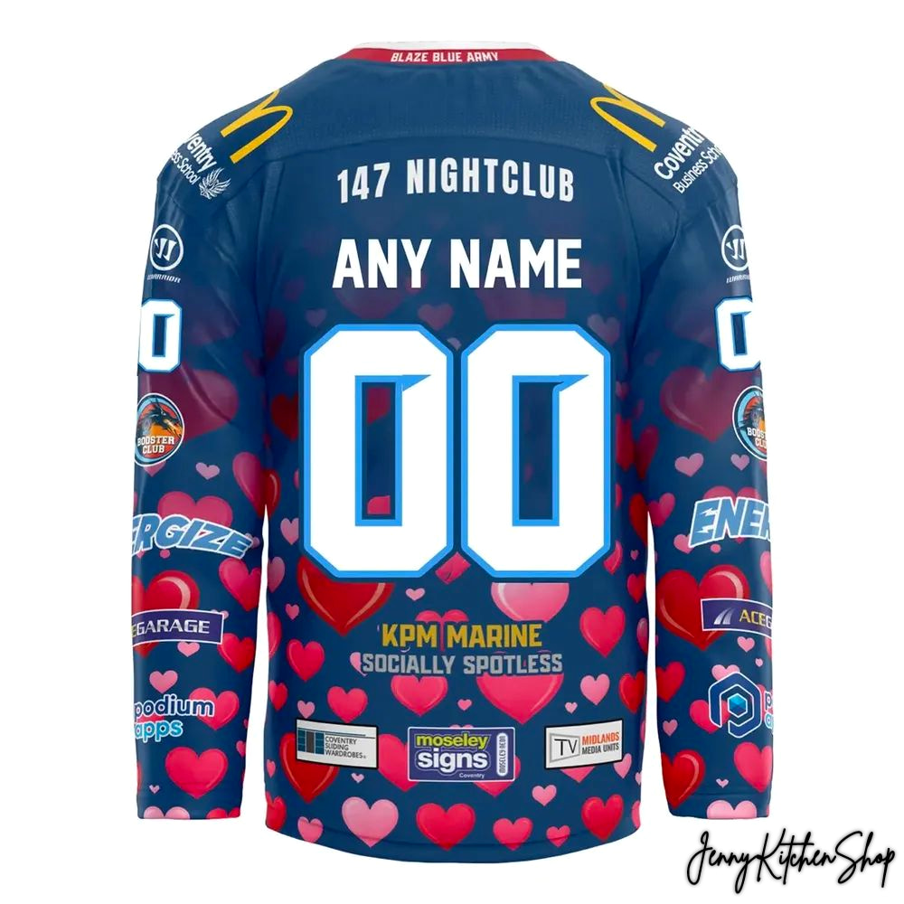 Coventry Blaze 2026 Valentine Special Hockey Jersey