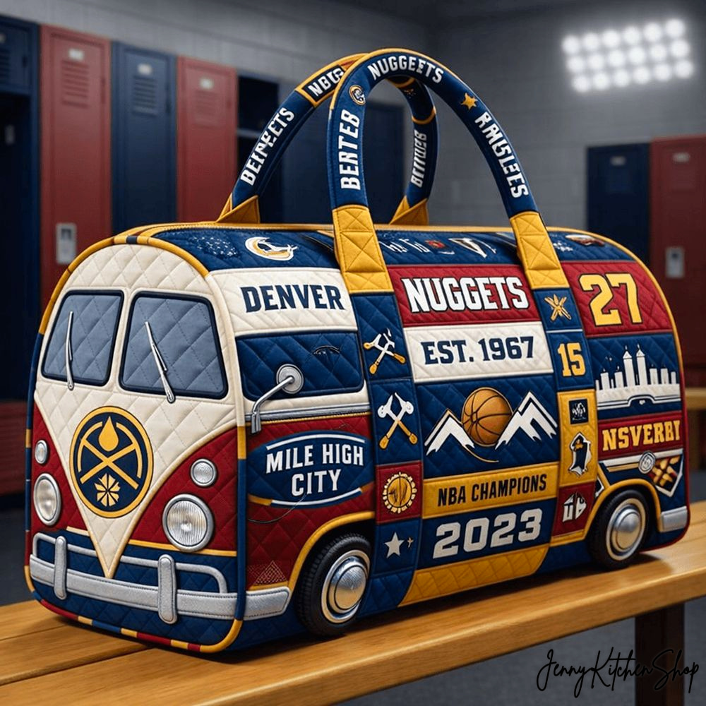 Denver Nuggets Quilted Duffle Bag