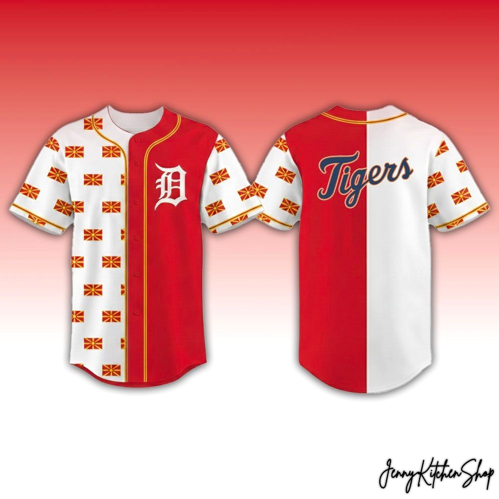 Detroit Tigers Macedonian Heritage Night 2026 Baseball Jersey