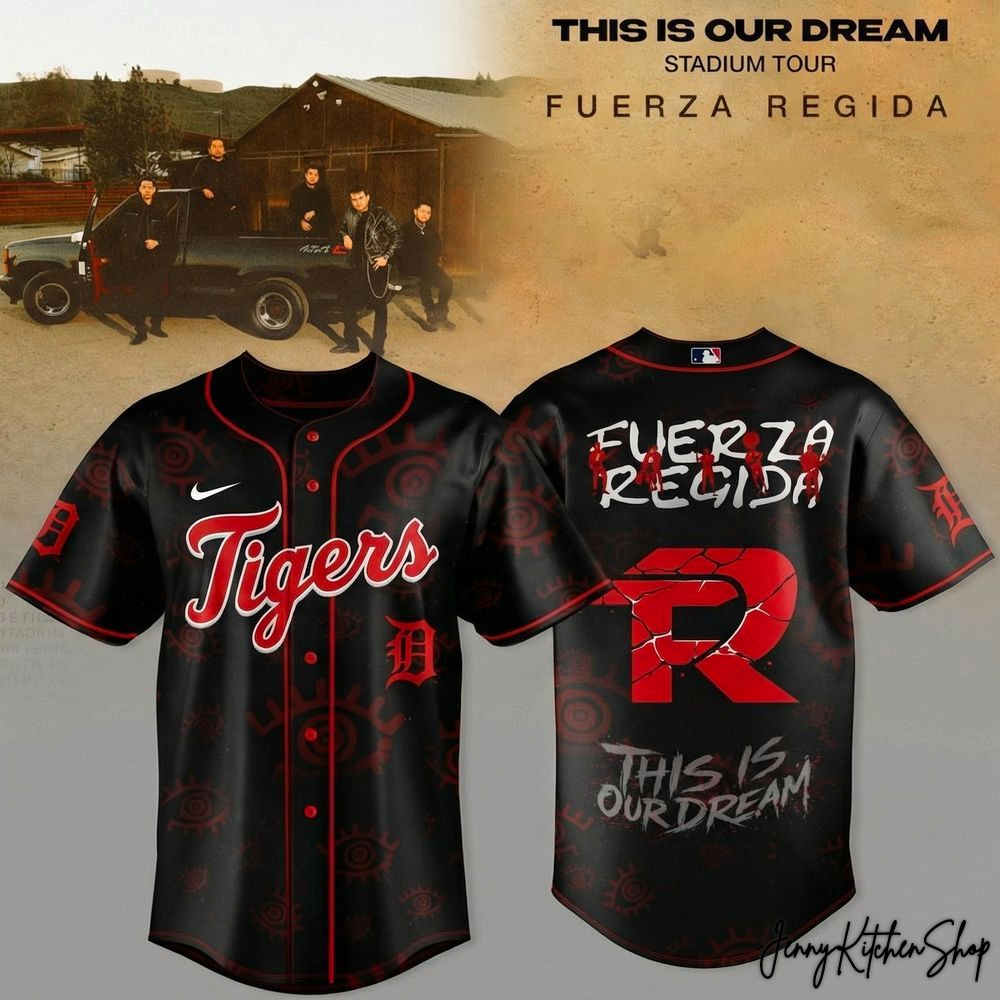 Detroit Tigers x Fuerza Regida This Is Our Dream Stadium Tour 2026 Baseball Jersey