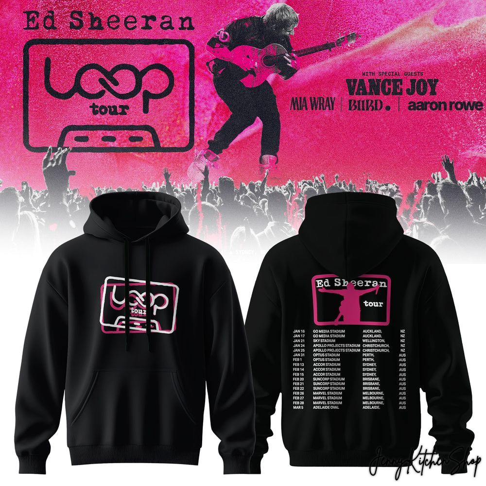 Ed Sheeran The Loop 2026 Tour Collection Hoodie