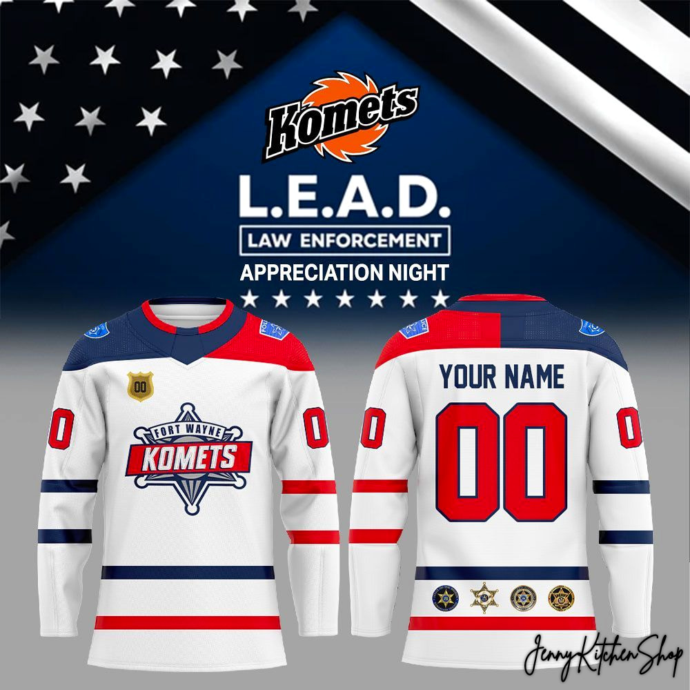 Fort Wayne Komets Law Enforcement 2026 Night Hockey Jersey