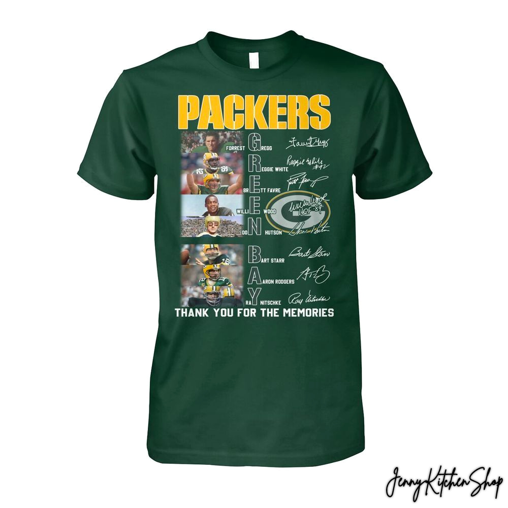 Green Bay Packers Legends Thank You For Memories Shirt