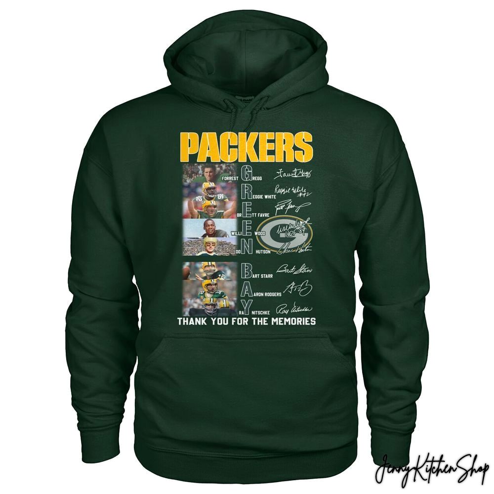 Green Bay Packers Legends Thank You For Memories Shirt