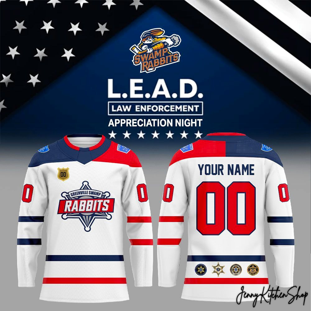 Greenville Swamp Rabbits Law Enforcement 2026 Night Hockey Jersey