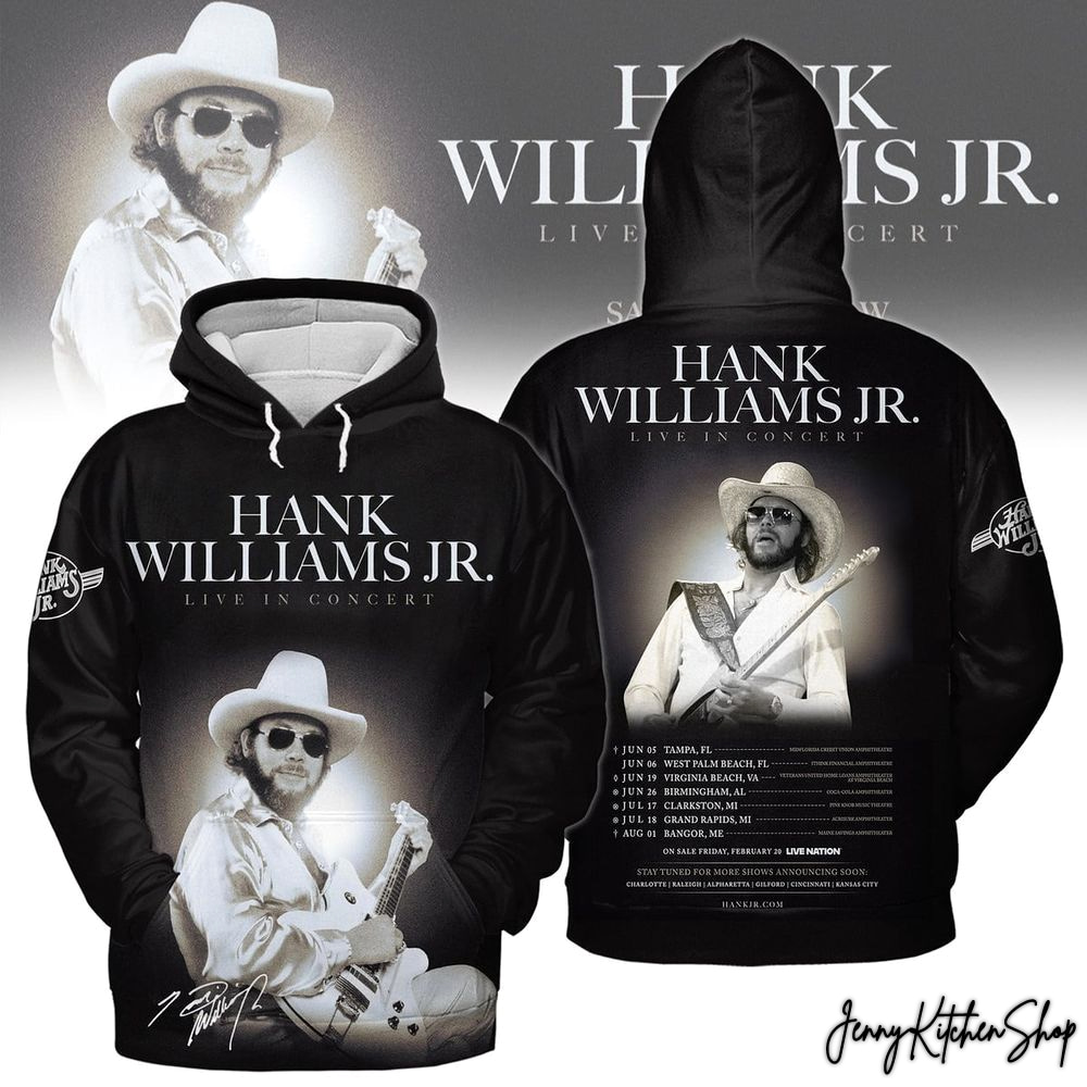 Hank Williams Jr Live In Concert 2026 T-Shirt