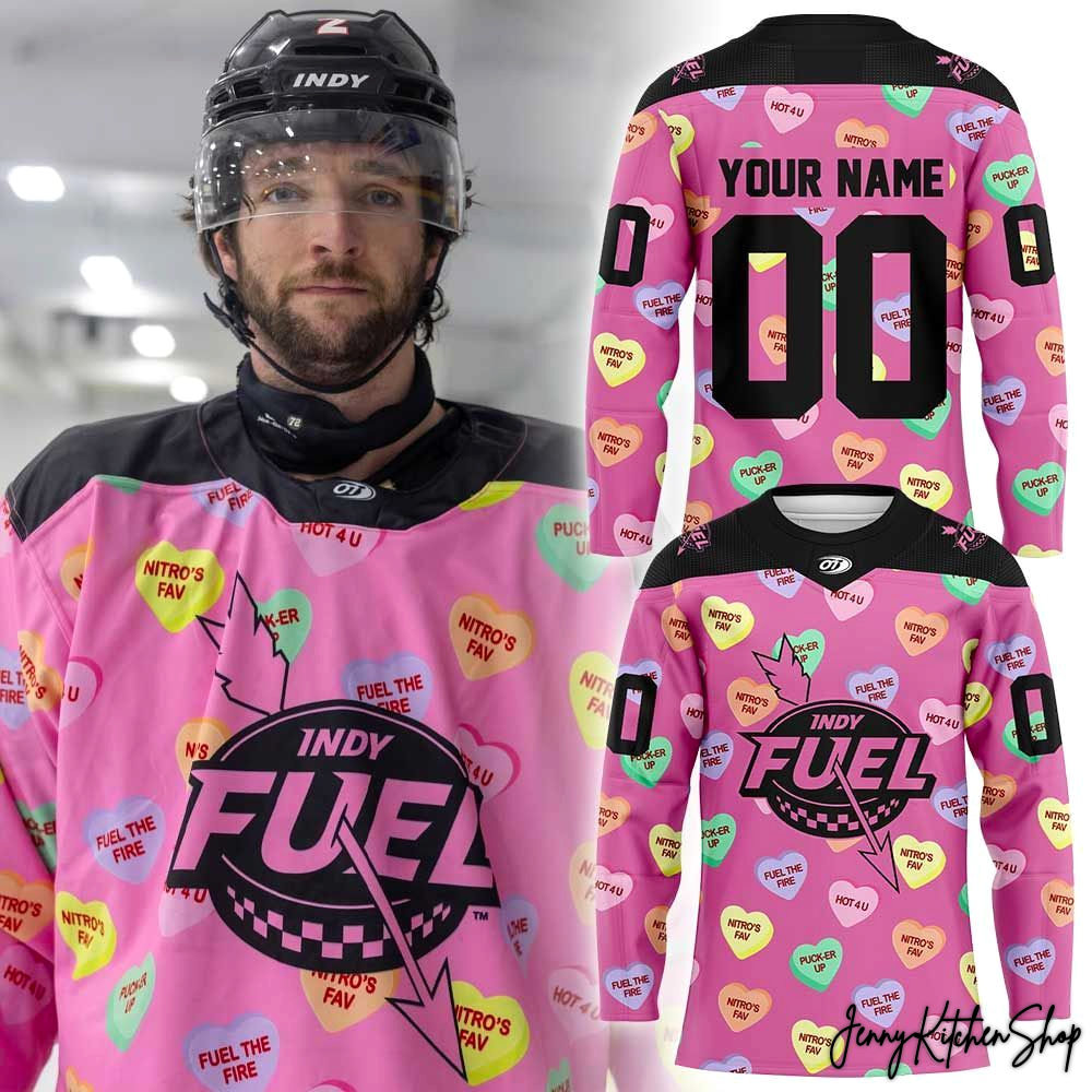 Indy Fuel 2026 Valentine Day Intro's Fav Hockey Jersey