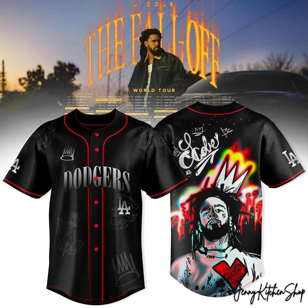 J Cole The Fall Off 2026 Graphic Streetwear MLB Limited Baseball Jersey
