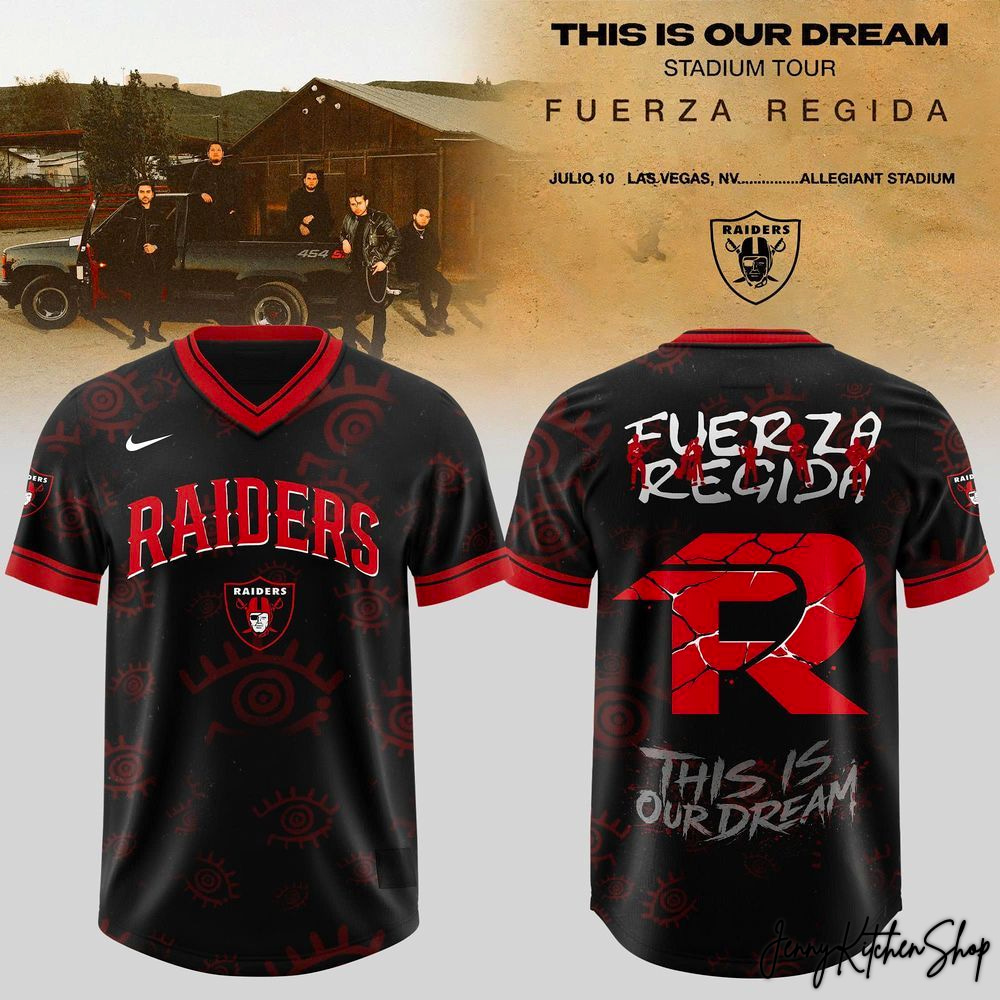 Las Vegas Raiders x Fuerza Regida This Is Our Dream Stadium Tour 2026 Football Jersey