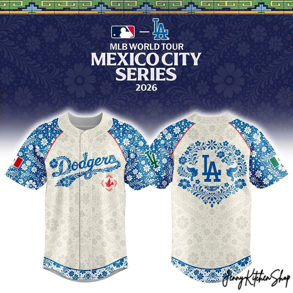 Los Angeles Dodgers Mexico City Series 2026 Special Edition Baseball Jersey