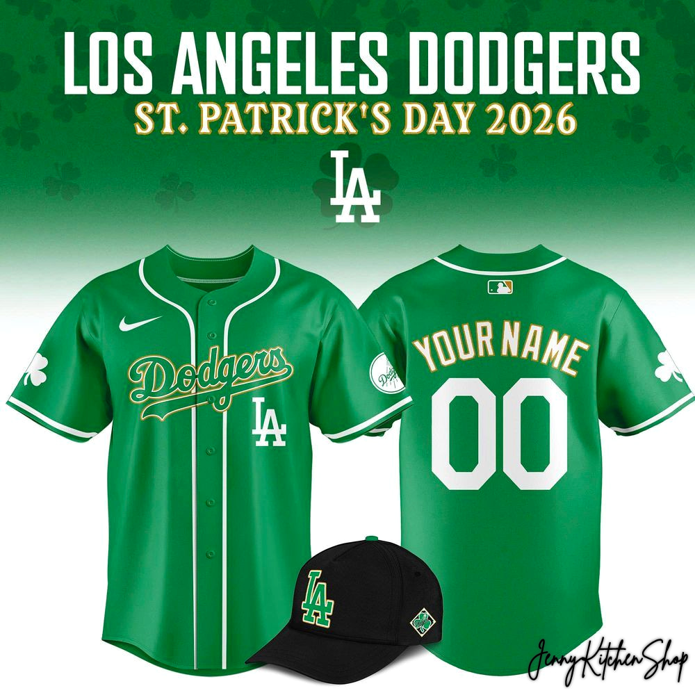 Los Angeles Dodgers St Patrick Day 2026 Green Jersey