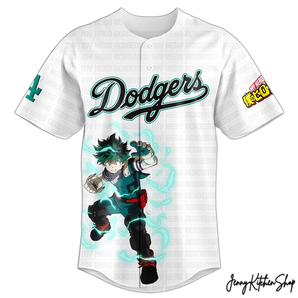 Los Angeles Dodgers x My Hero Academia Fusion Baseball Jersey