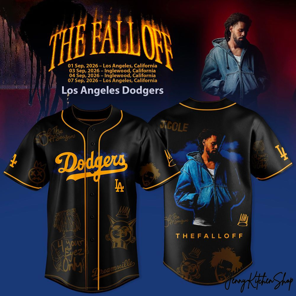 Los Angeles Dodgers x The Fall Off World Tour 2026 Baseball Jersey