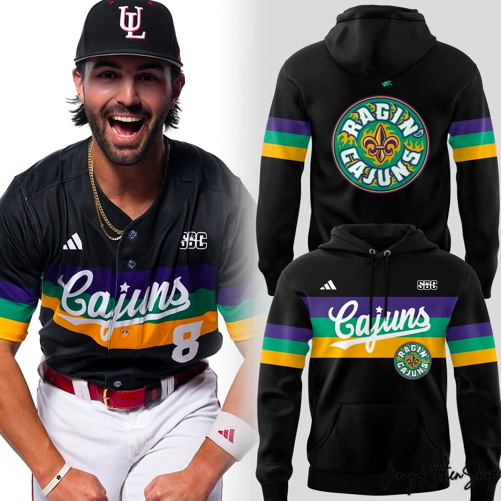 Louisiana Baseball Mardi Gras Jersey 2026 Special Edition Hoodie