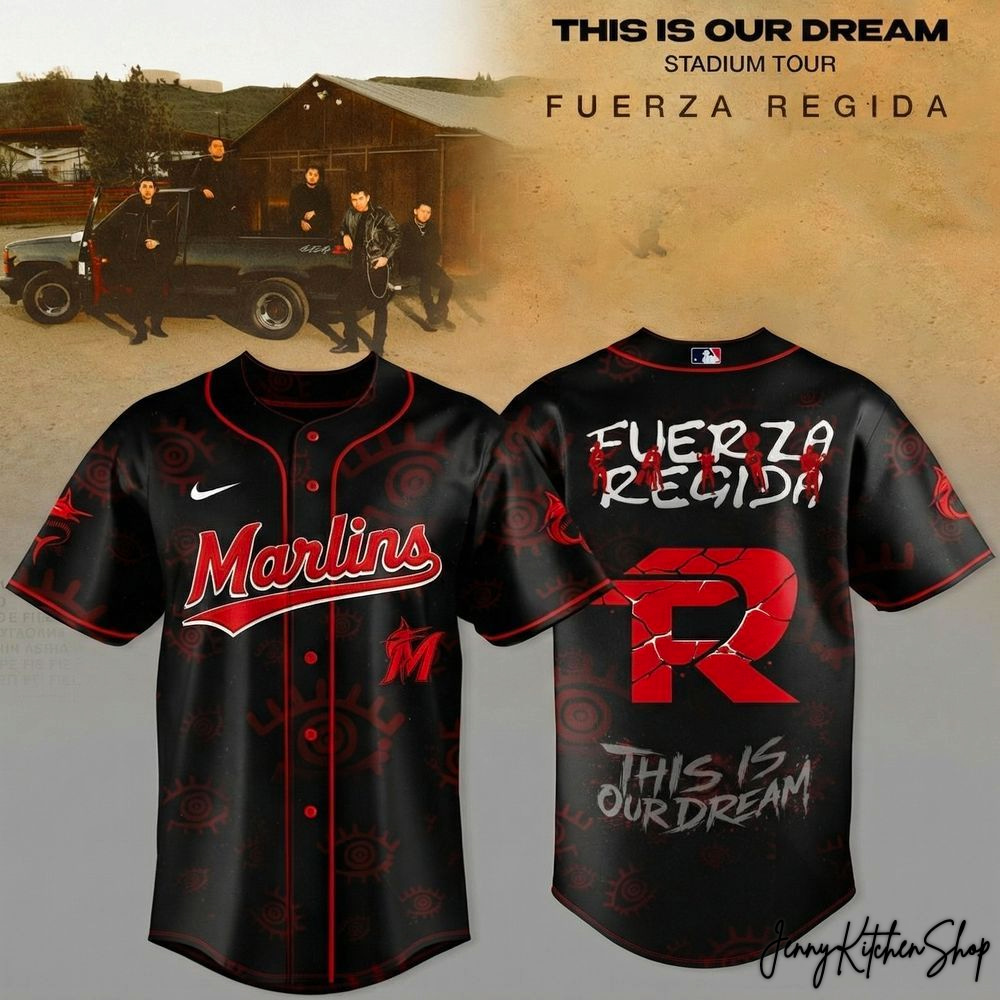 Miami Marlins x Fuerza Regida 2026 This Is Our Dream Stadium Tour Jersey
