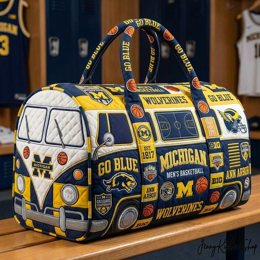 Michigan Wolverines Travel Limited Quilted Duffle Bag