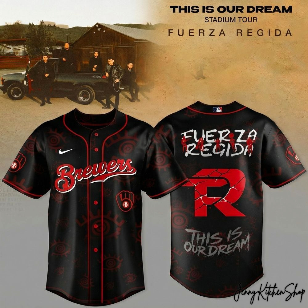 Milwaukee Brewers x Fuerza Regida - This Is Our Dream Stadium Tour 2026 Baseball Jersey
