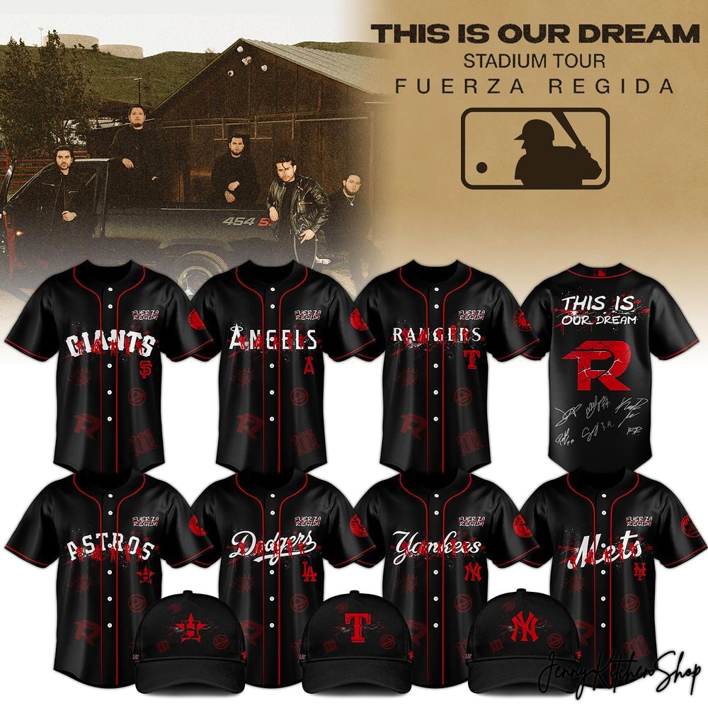 MLB x All Team Fuerza Regida This Is Our Dream Stadium Tour 2026 Jersey