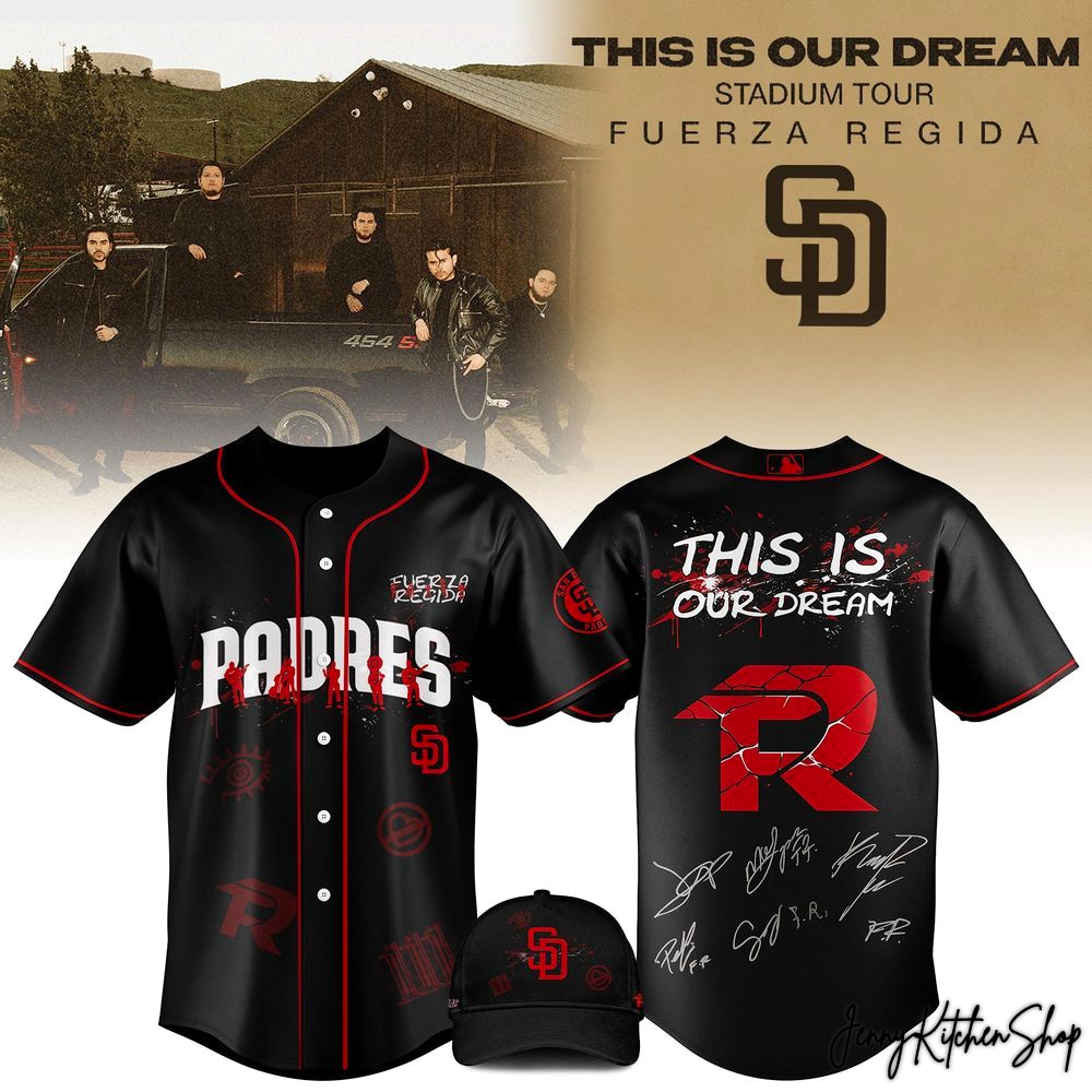 MLB x All Team Fuerza Regida This Is Our Dream Stadium Tour 2026 Jersey