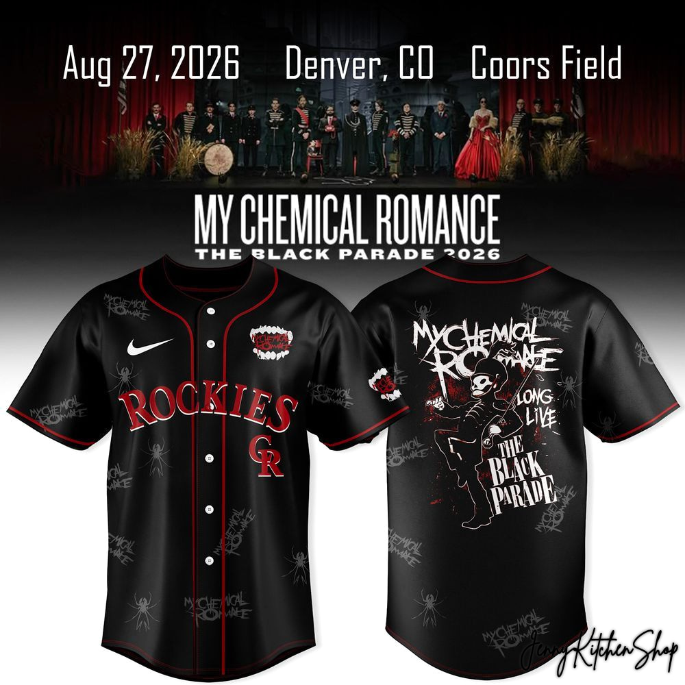 My Chemical Romance x Colorado Rockies The Black Parade 2026 Jersey