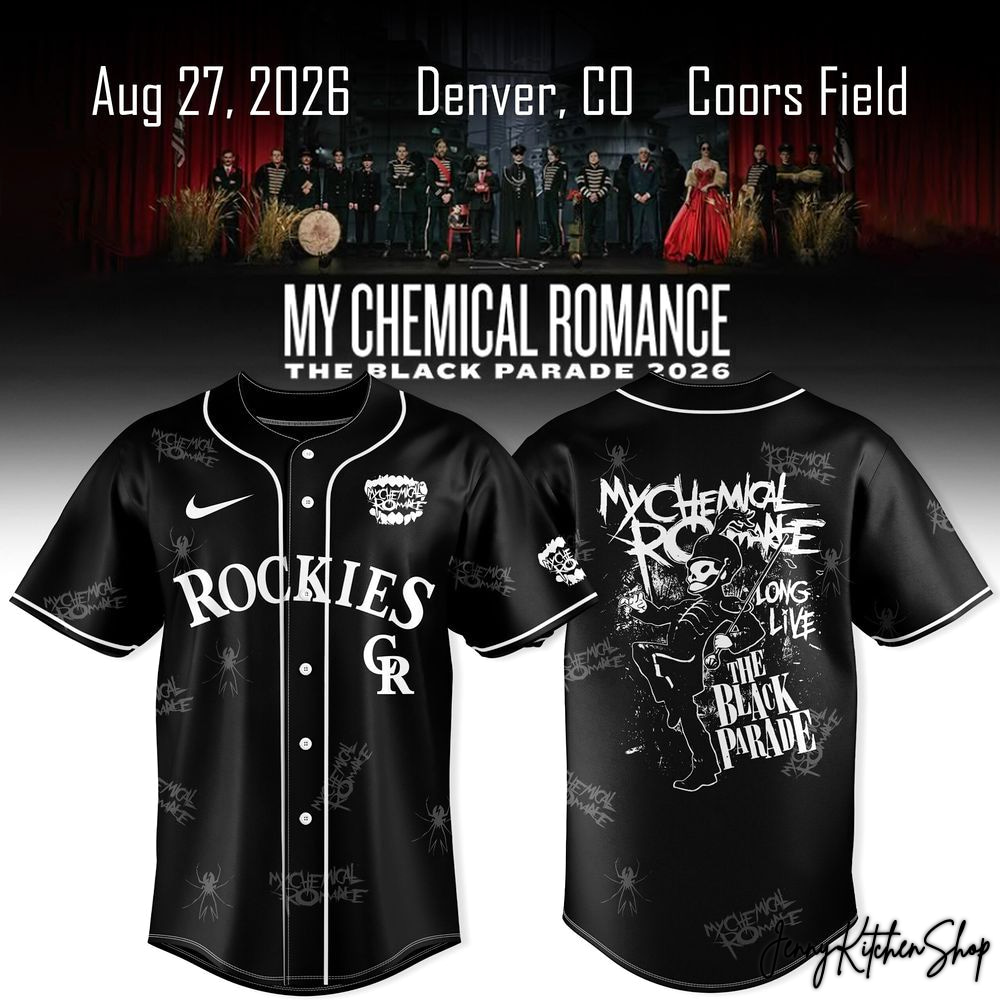 My Chemical Romance x Colorado Rockies The Black Parade 2026 Jersey