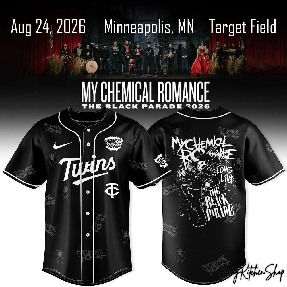My Chemical Romance x Minnesota Twins The Black Parade 2026 Jersey
