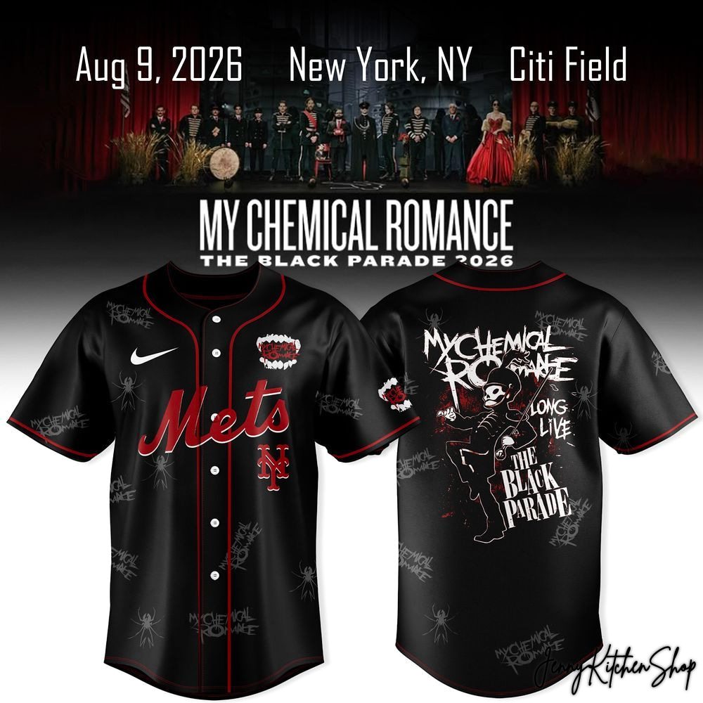 My Chemical Romance x New York Mets The Black Parade 2026 Jersey