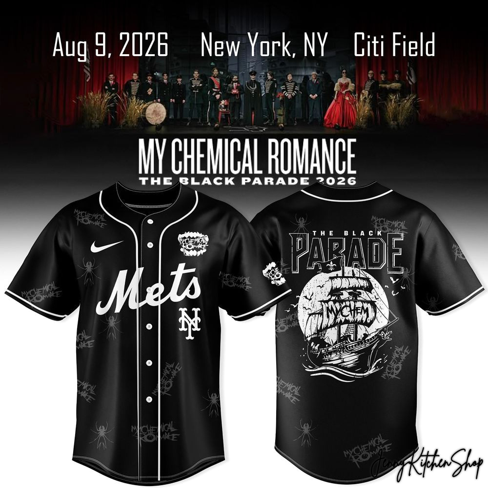 My Chemical Romance x New York Mets The Black Parade 2026 Jersey