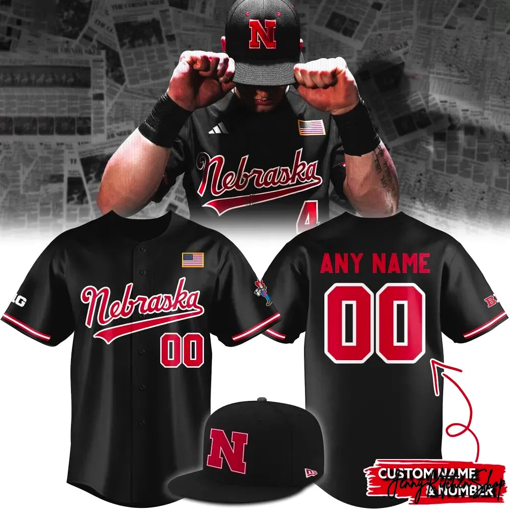 Nebraska Cornhuskers 2026 Back In Black Baseball Jersey