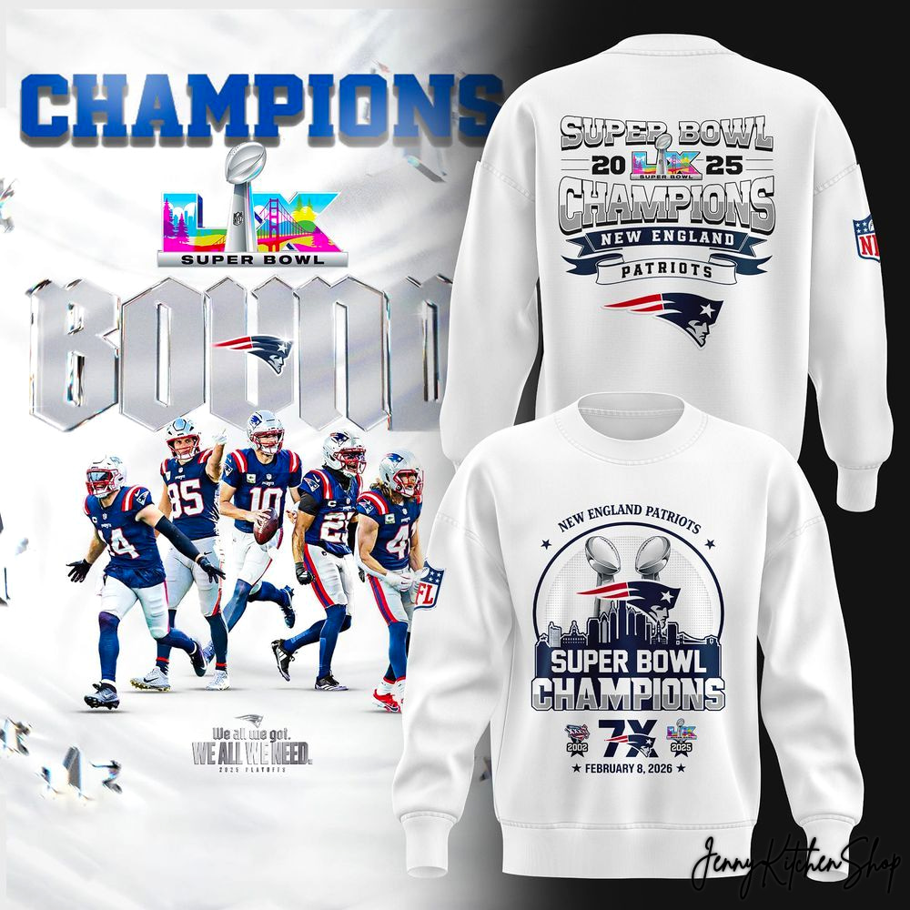 New England Patriots 7X Super Bowl Champions Limited Sweatshirt