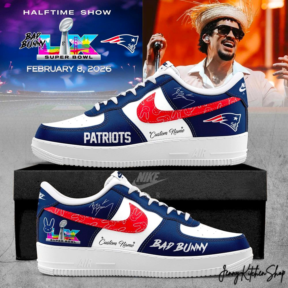 New England Patriots x Bad Bunny 2026 Super Bowl LX Champions Sneakers