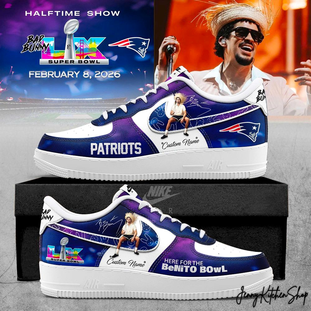 New England Patriots x Bad Bunny 2026 Super Bowl LX Champions Sneakers