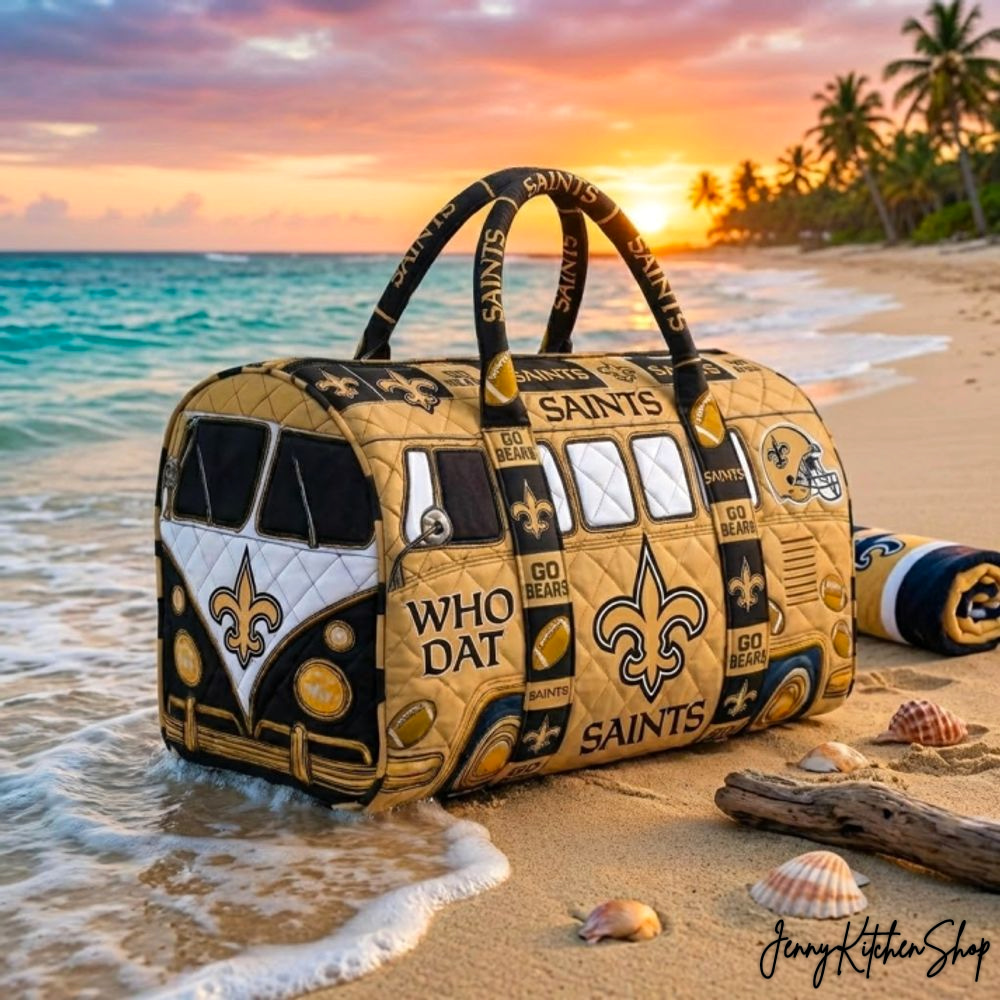 New Orleans Saints Special Edition Quilted Duffle Bag