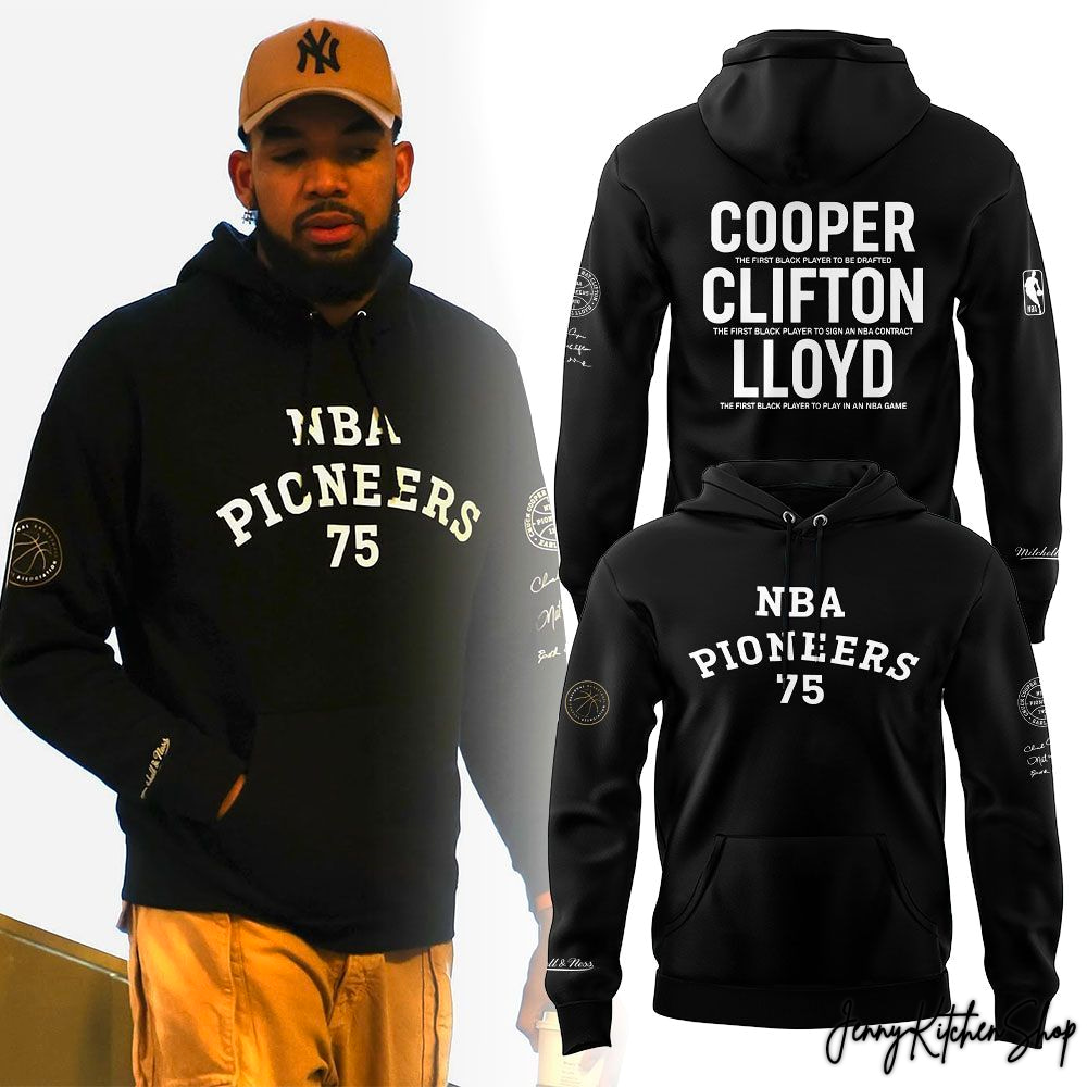 New York Knicks Pioneers Cooper Clifton Lloyd 2026 Black Hoodie