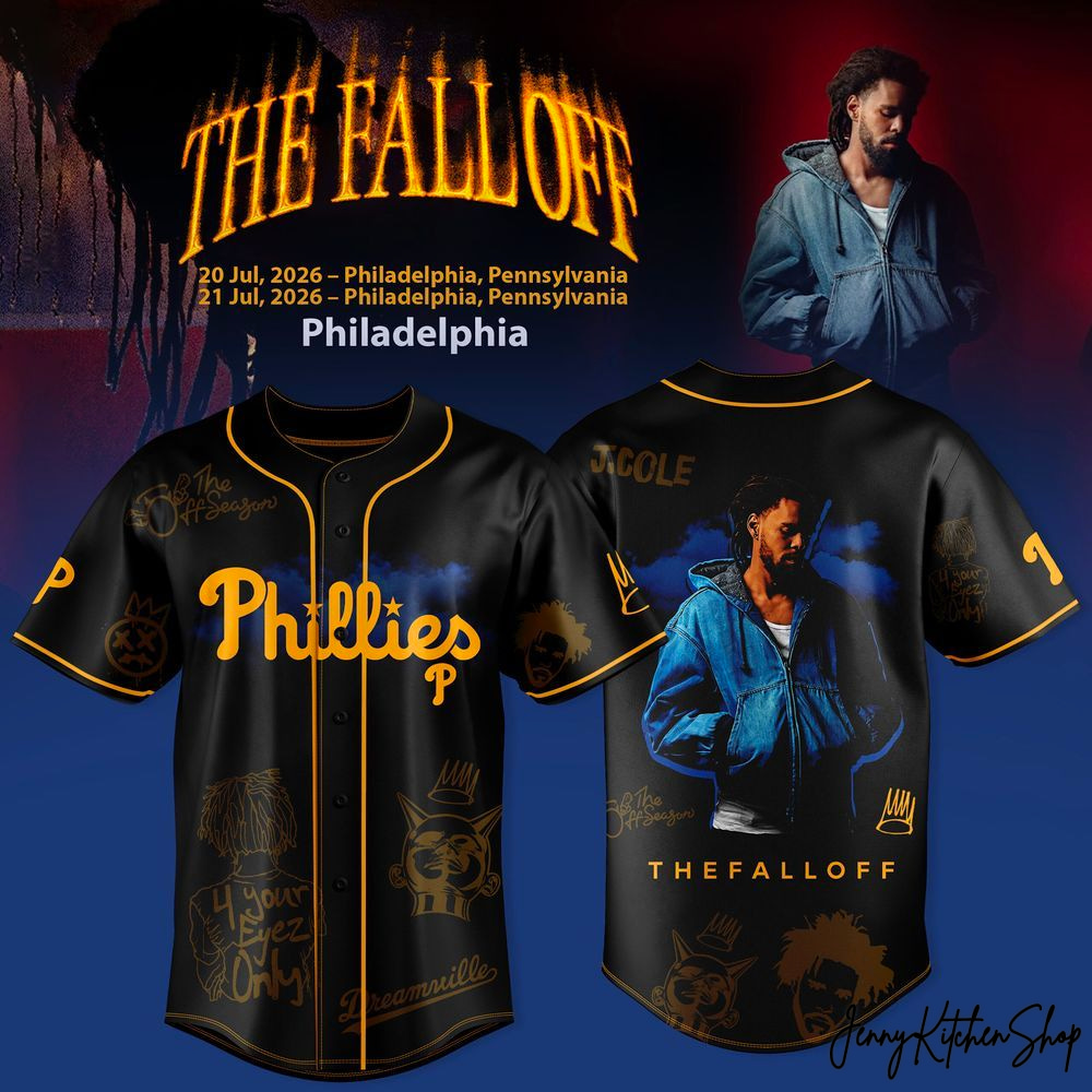 Philadelphia Phillies x The Fall Off World Tour 2026 Baseball Jersey