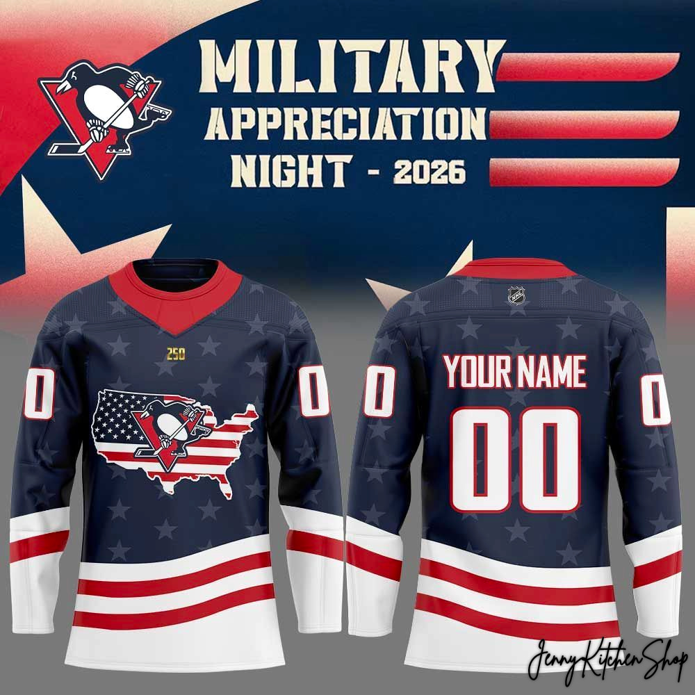 Pittsburgh Penguins Military Appreciation Night 2026 Special Hockey Jersey