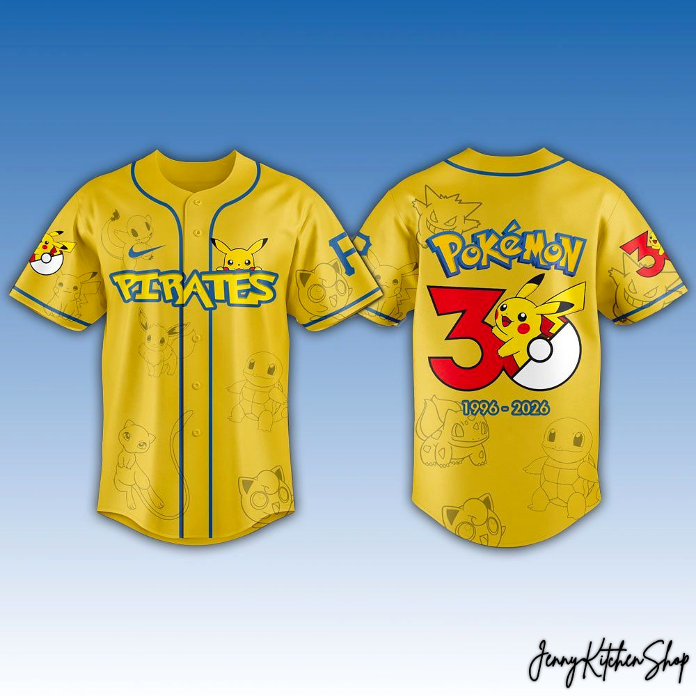 Pittsburgh Pirates x Pokemin 30th Anniversary Limited Jersey