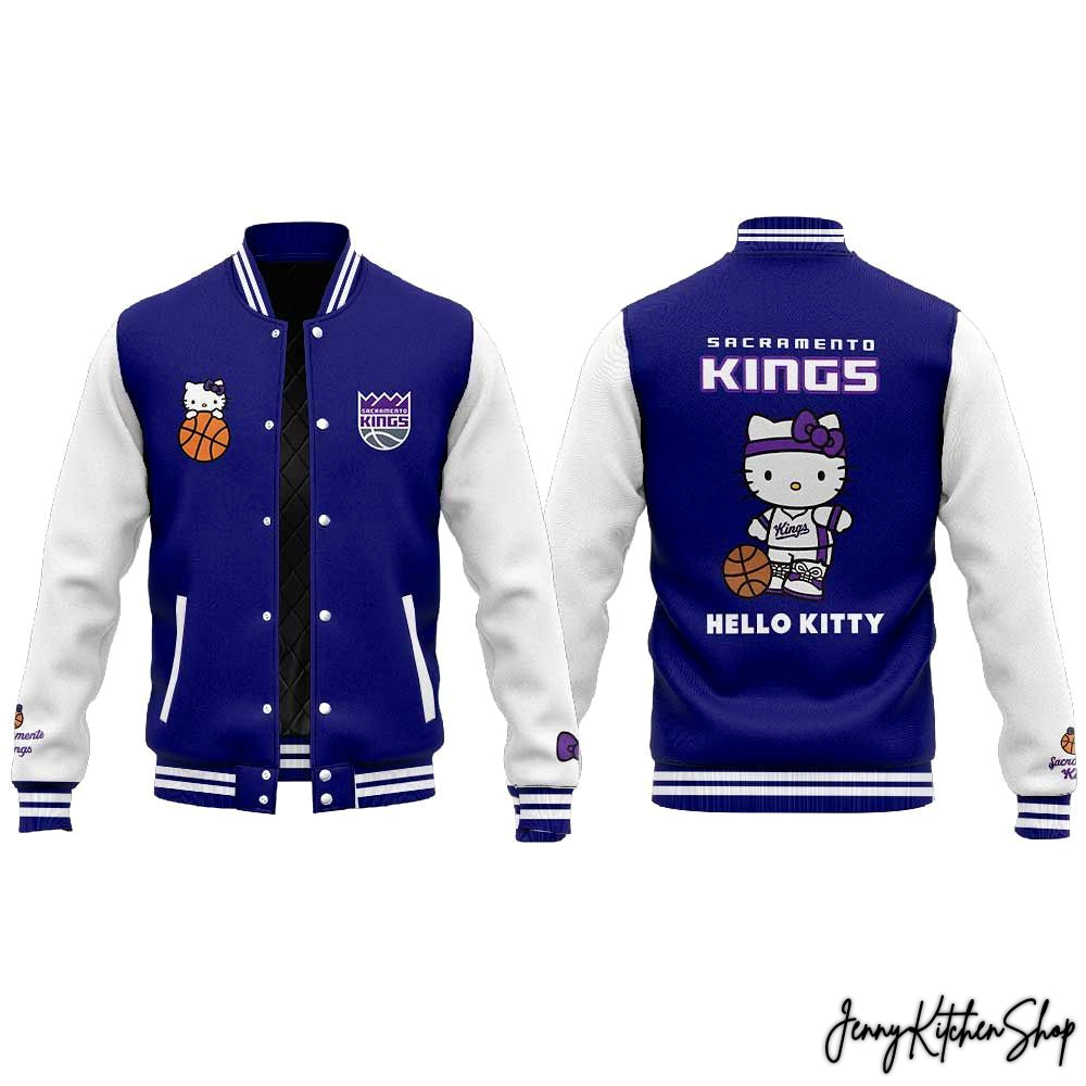 Sacramento Kings Hello Kitty 2026 Special Baseball Jacket