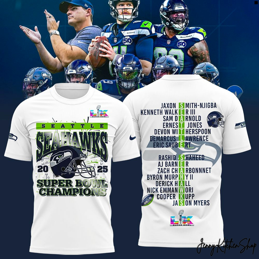 Seattle Seahawks 2025 Champions Super Bowl LX Limited Shirt