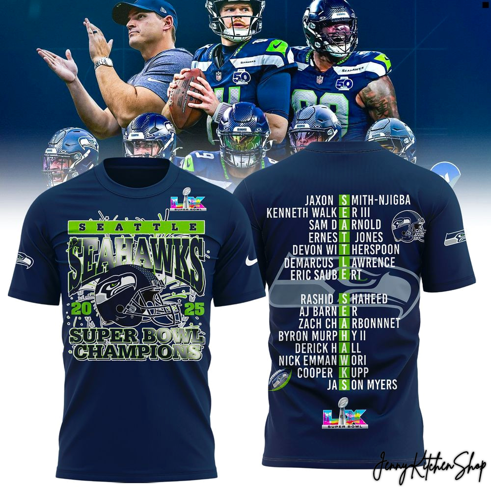 Seattle Seahawks 2025 Champions Super Bowl LX Limited Shirt