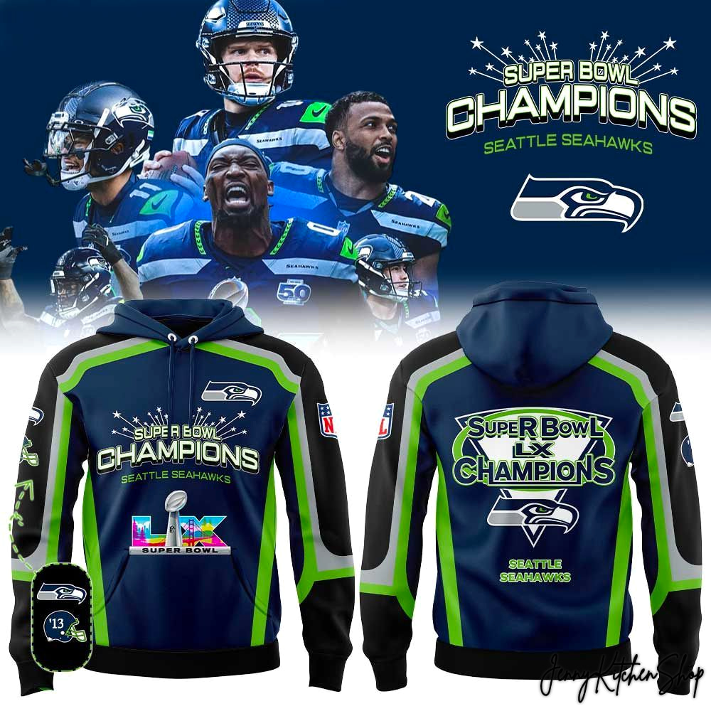 Seattle Seahawks 2026 2X Super Bowl Champions Limited Hoodie
