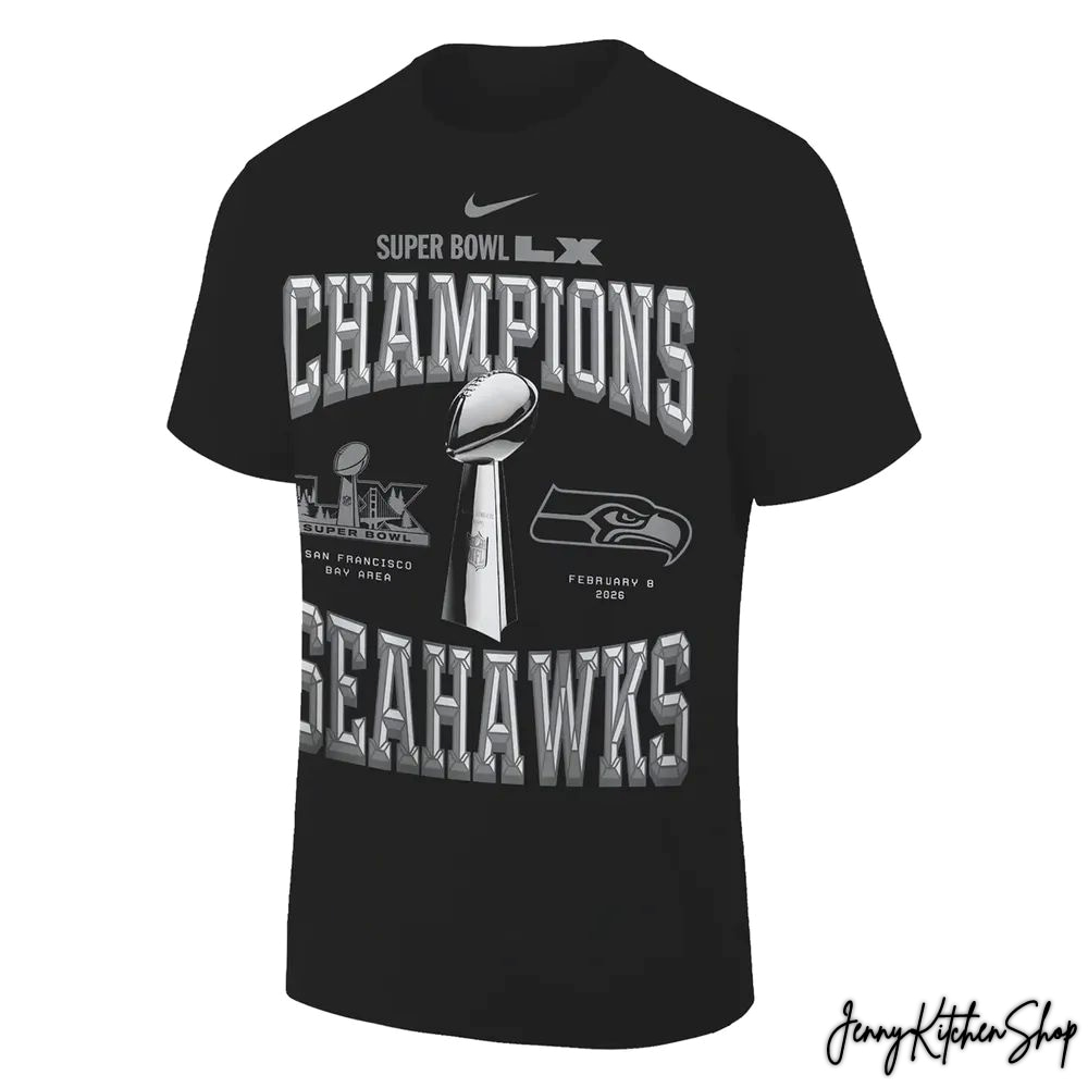 Seattle Seahawks Super Bowl Champions Limited Black T-Shirt