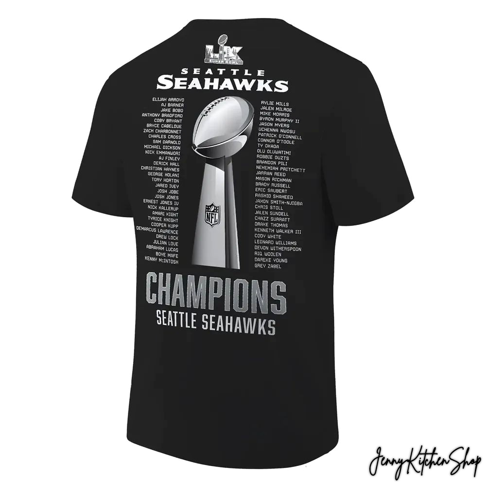 Seattle Seahawks Super Bowl Champions Limited Black T-Shirt