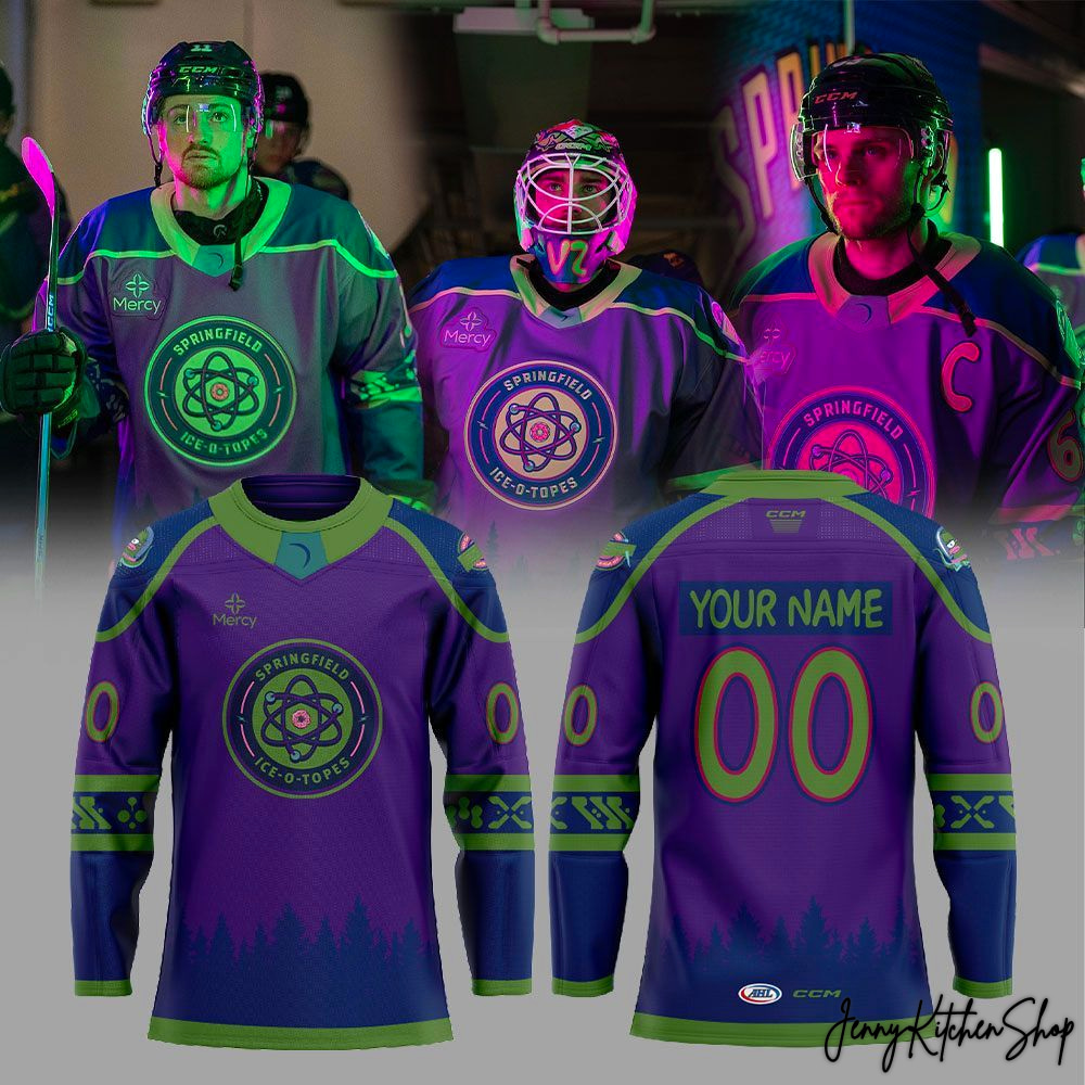 Springfield Thunderbirds Cartoon Ice-O-Topes Night 2026 Hockey Jersey