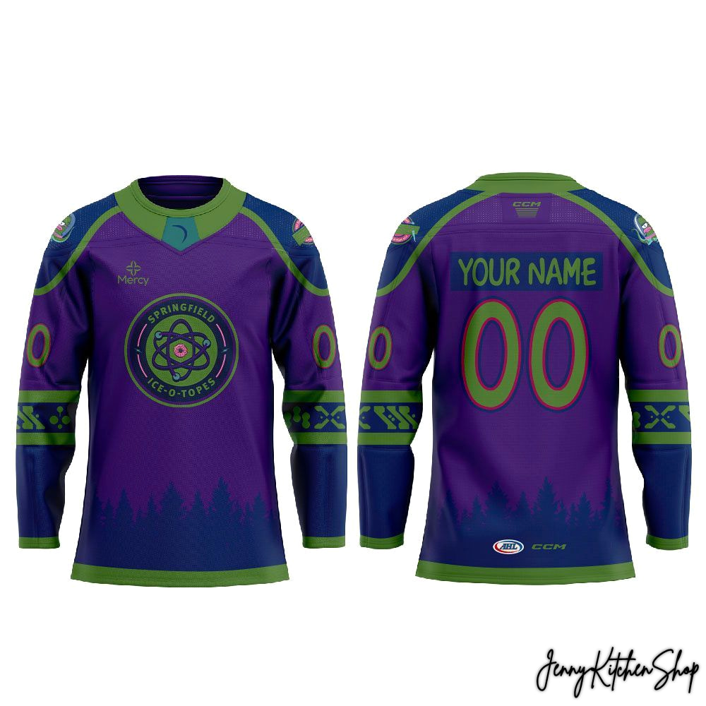 Springfield Thunderbirds Cartoon Ice-O-Topes Night 2026 Hockey Jersey