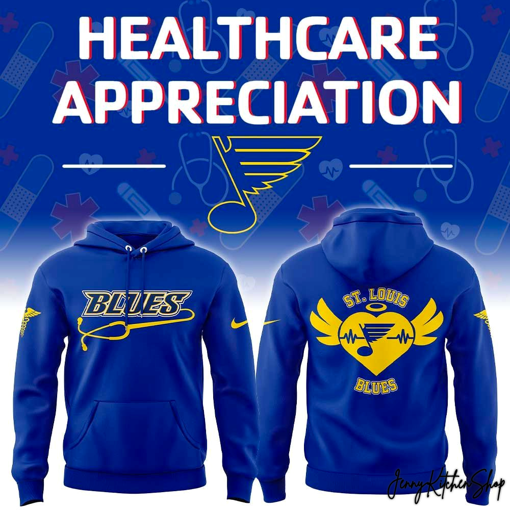 St Louis Blues 2026 Healthcare Appreciation Night Limited Hoodie