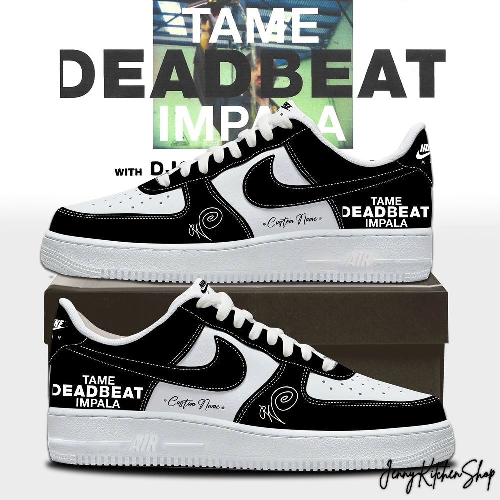 Tame Impala Deadbeat Tour Signed Custom Sneakers