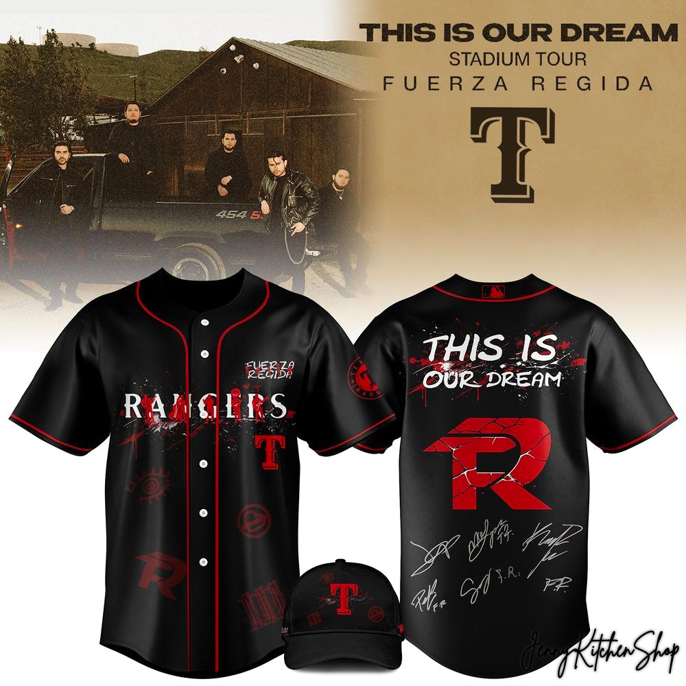 Texas Rangers x Fuerza Regida This Is Our Dream Stadium Tour 2026 Signature Jersey