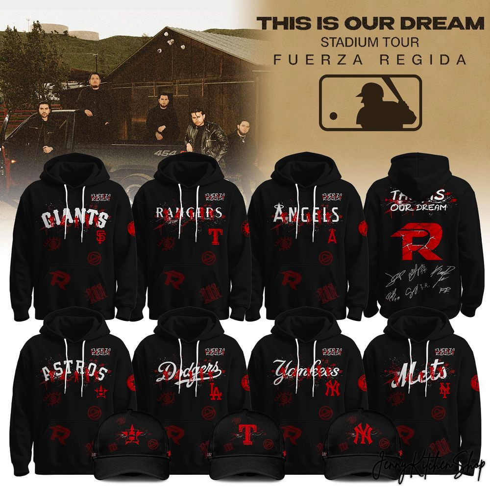 This Is Our Dream Tour 2026 Fuerza Regida x MLB Hoodie